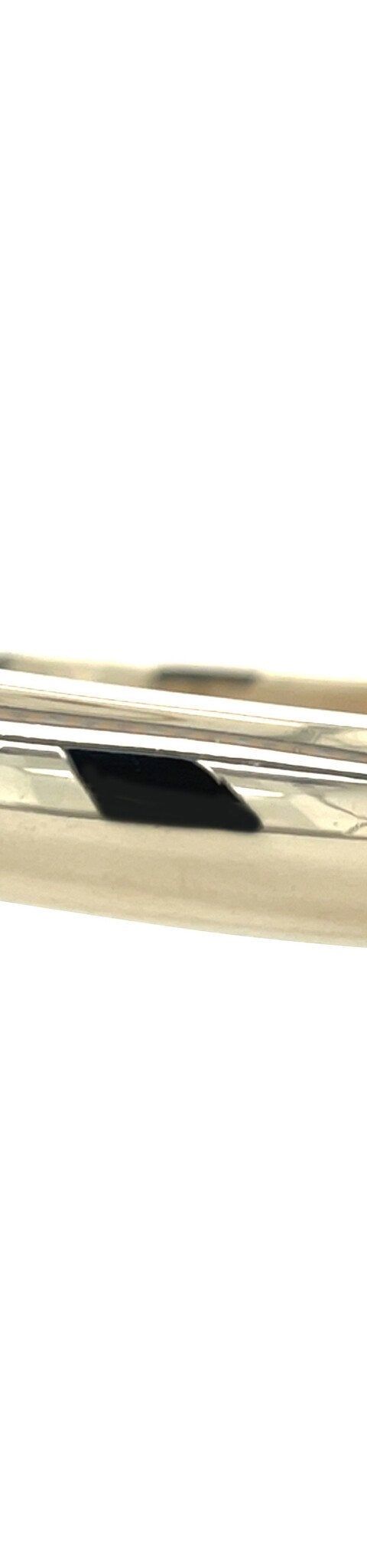Vintage 14K White Gold Smooth Bangle